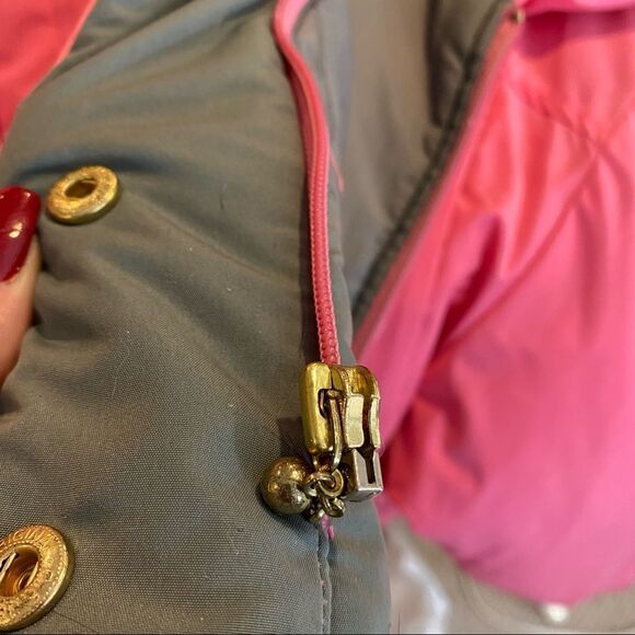 Vintage SKYR Brand Ladies Pink‎ and Grey Ski Jacket Size 10 - Picture 13 of 15